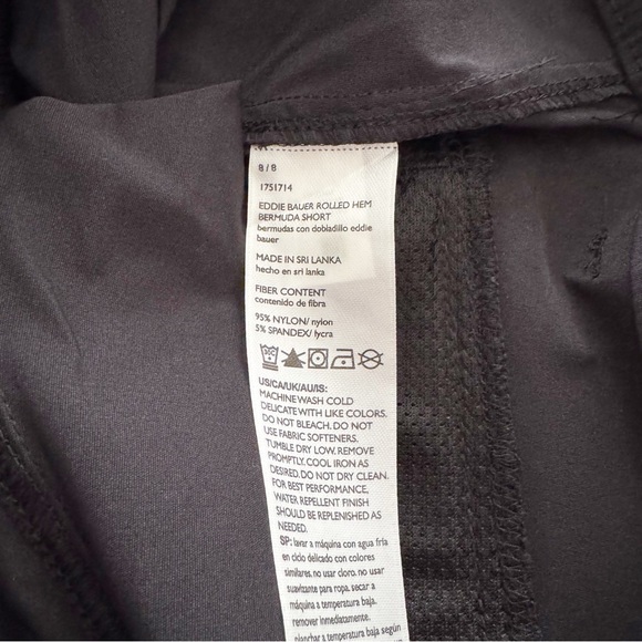 Eddie Bauer Stretch UPF 50 Rolled Hem Adjustable Length Bermuda Shorts - Size 8 - Picture 5 of 5